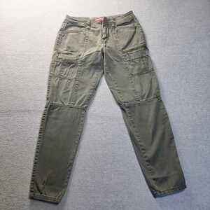 Unionbay Womens Size 5 Olive Green Skinny Cargo Pants Utility Zipper Pockets